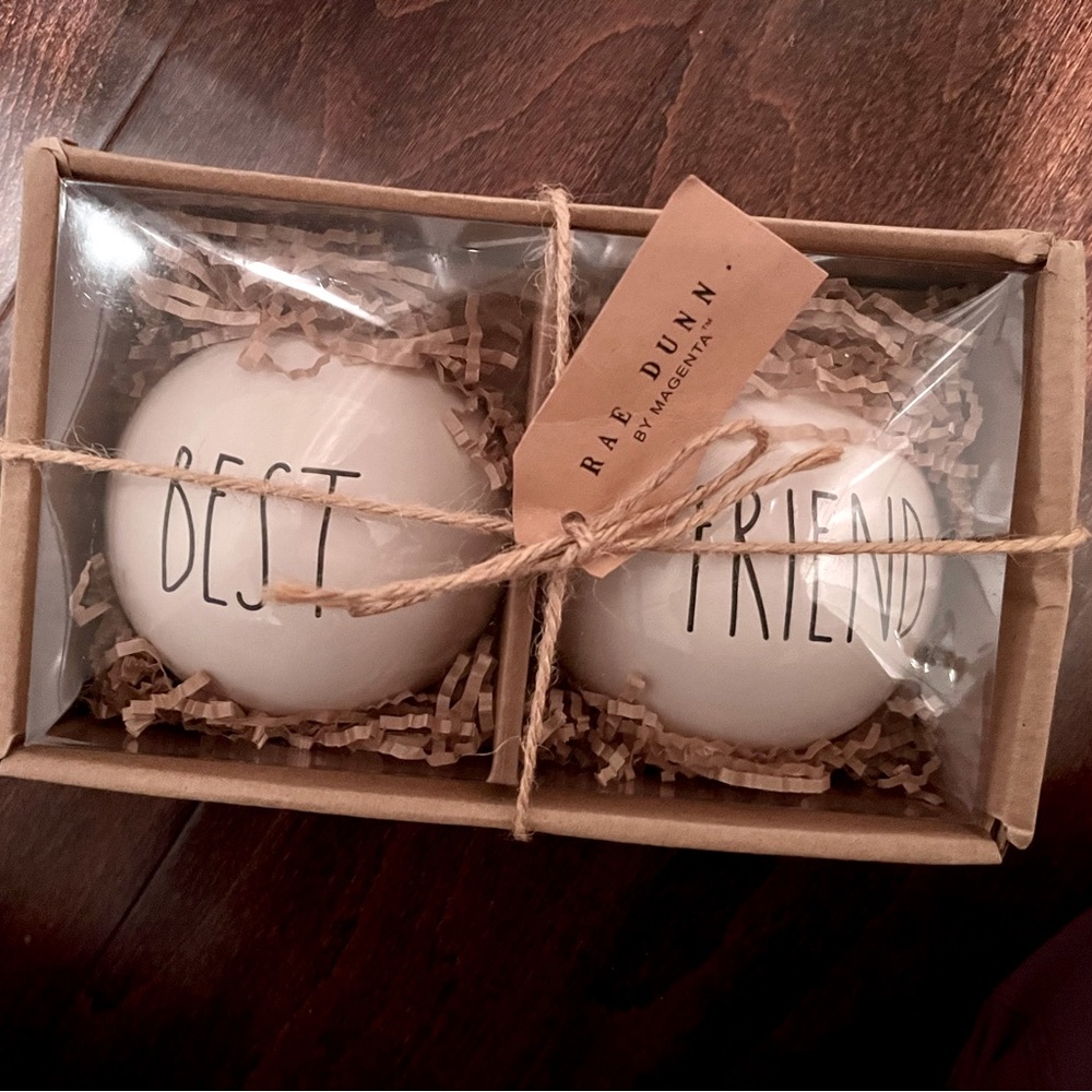 Rae Dunn Best Friends Christmas Ornaments